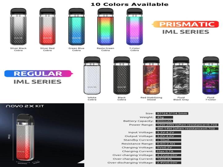 Smok Novo 2X Kit – Compact Refillable Vape USA