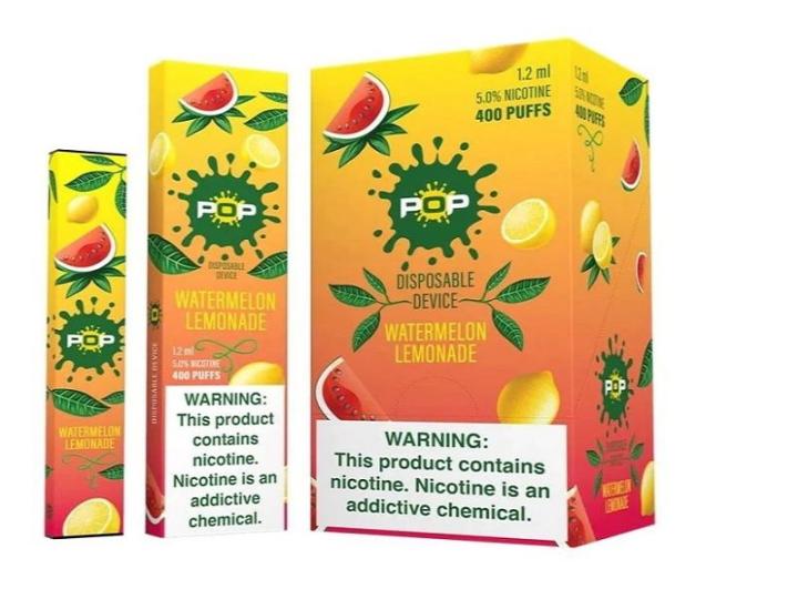 Pop Disposable Pod Device – 400 Puffs, 1.2 mL, 50 mg Salt Nic