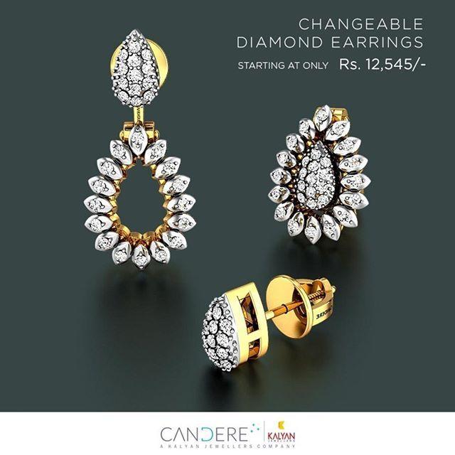 Diamond Earrings: Buy Diamond Earrings for Women Online | Candere by Kalyan Jewellers