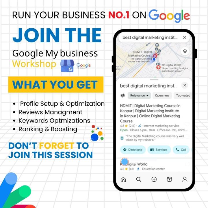 NDMIT Kanpur – Boost Your Local Ranking with Our Google My Business Workshop