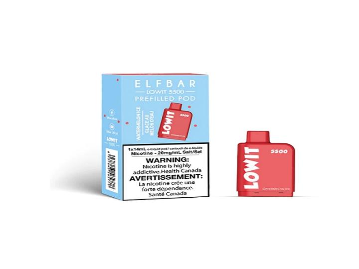 Elf Bar Lowit 5500 Puff Prefilled Pod – 10-Pack of Long-Lasting, Flavorful Vaping