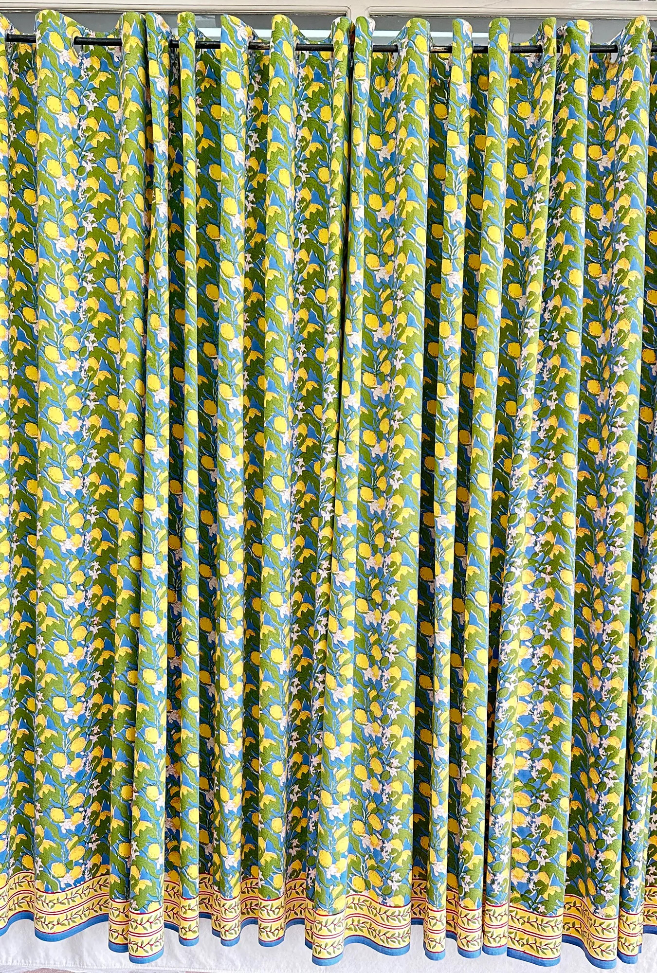 hand Block Printed office curtains 